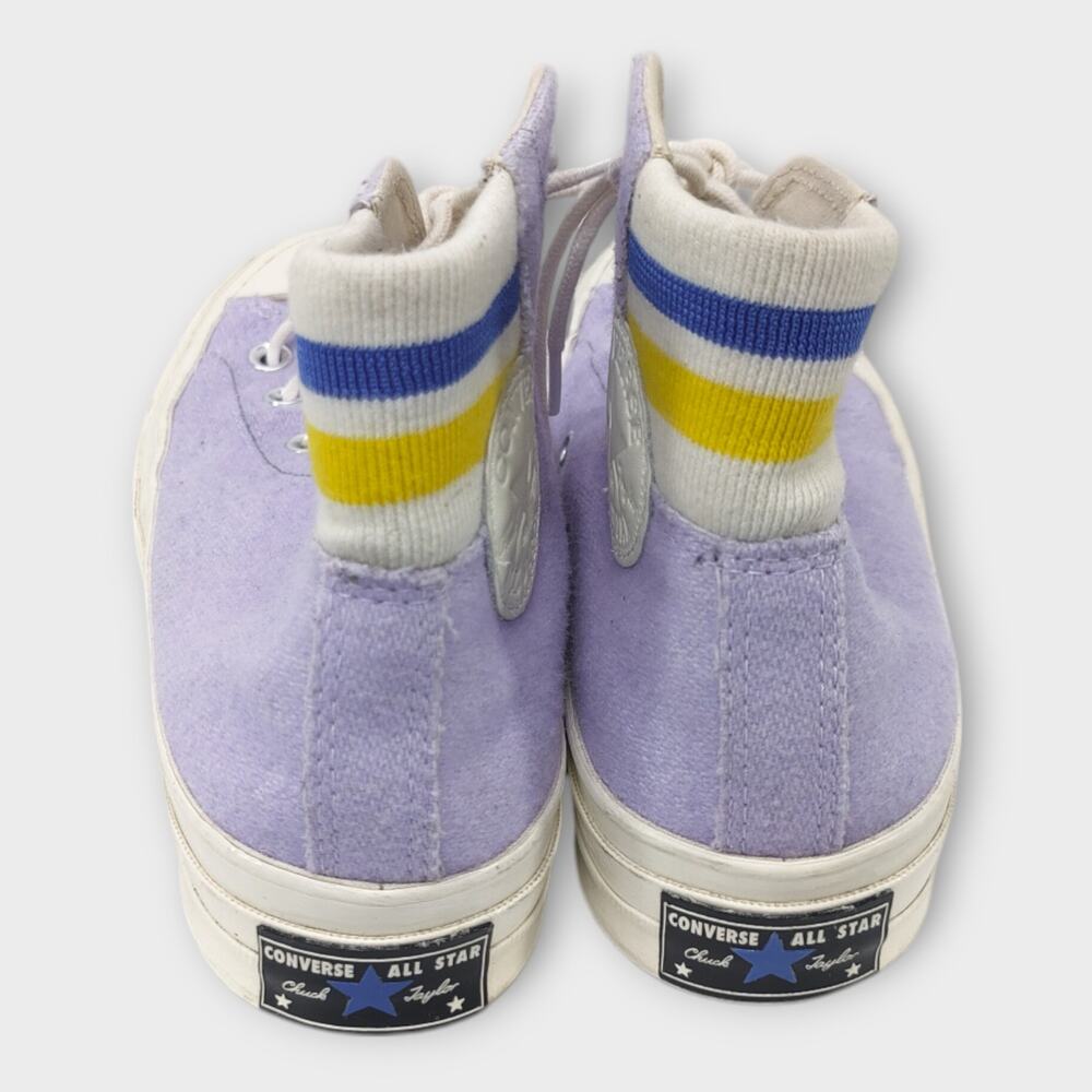 Women Converse 70's Retro Stripe Oxygen Purple High Top Sneakers Mens 5 Womens 7 - Picture 5 of 9